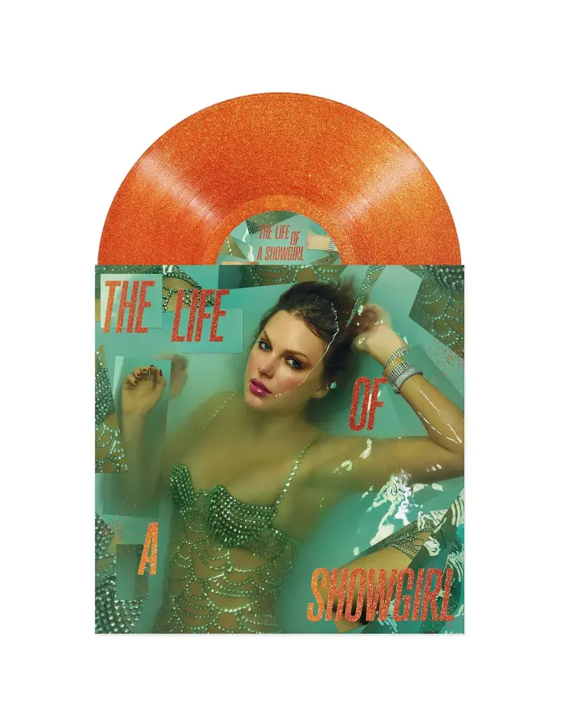 Republic (LP) Taylor Swift - The Life of a Showgirl (Portofino Glitter Orange Vinyl) (Sweat and Vanilla Perfume Edition)