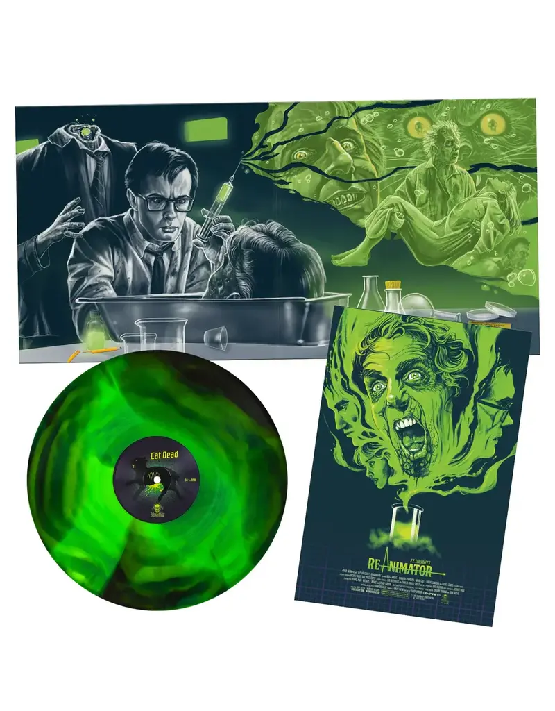 Waxwork Records (LP) Richard Band - Re-Animator O.S.T. (Green & Black Swirl Coloured)