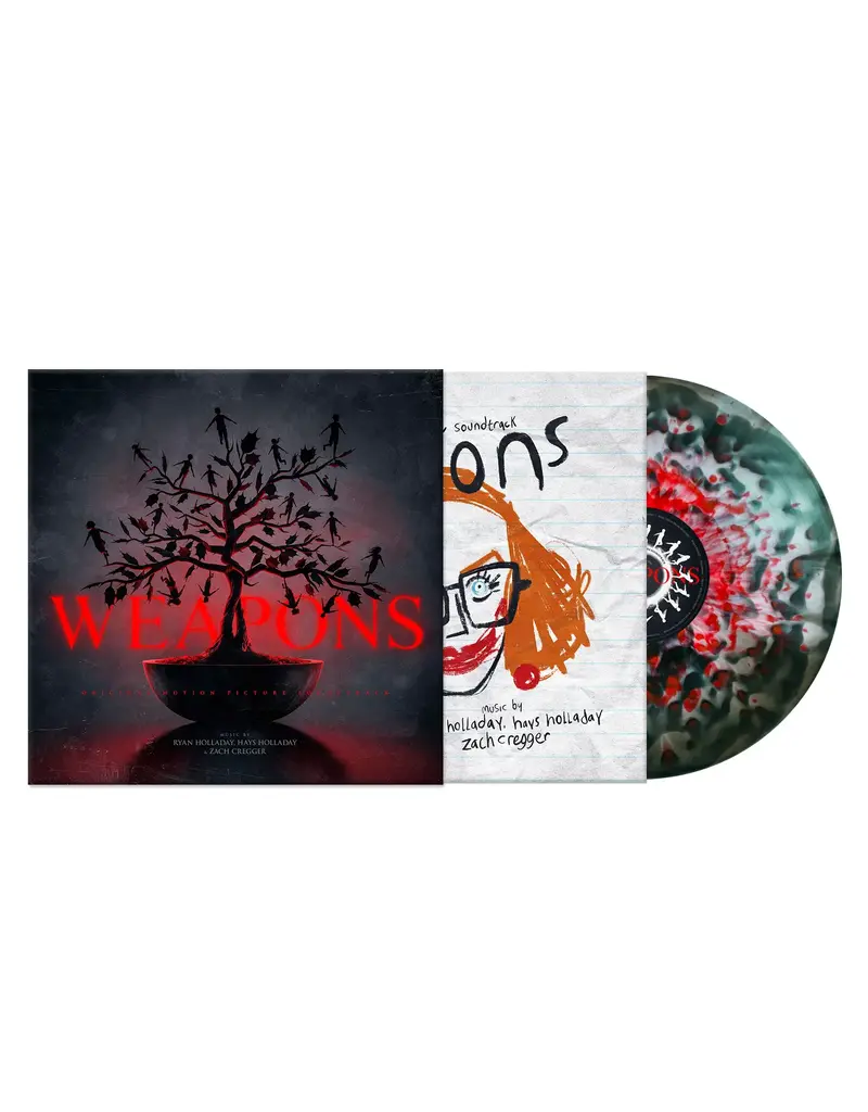Waxwork Records (LP) Ryan Holladay/Hays Holladay/Zach Cregger - Weapons (Original Motion Picture Score) (Green & White Splatter Coloured Vinyl)