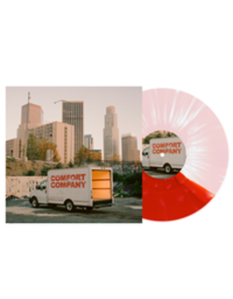 (LP) Bearings - Comfort Company (Indie Exclusive Baby Pink/Half Red White Splatter Split Vinyl)