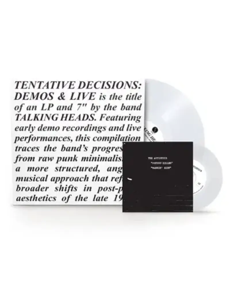 (LP) Talking Heads - Tentative Decisions: Demos & Live (1LP & 7" Clear Vinyl) BF25