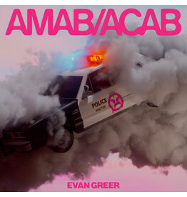 (LP) Evan Greer - AMAB/ACAB (Clear/Pink Cloud Vinyl)