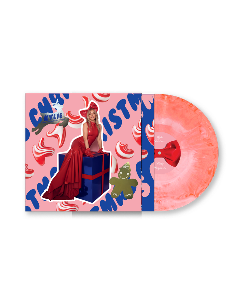 (LP) Kylie Minogue - Kylie Christmas: Fully Wrapped (Indie Exclusive Pink & White Vinyl)