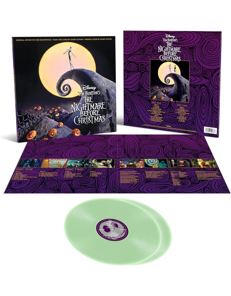 Disney (LP) Danny Elfman - The Nightmare Before Christmas (Original Motion Picture Soundtrack) (Limited Edition Glow-In-The-Dark Vinyl) [2LP]