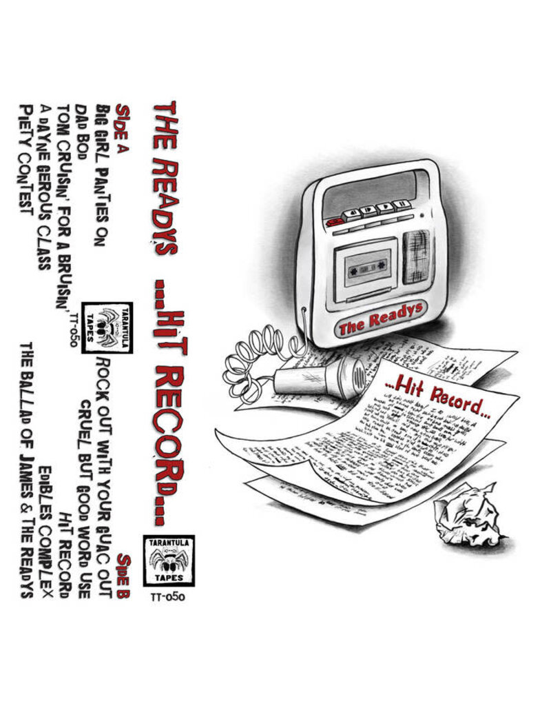 Tarantula Tapes (CS) The Readys - I Don’t Know, I’m High, Let’s Just Hit Record and Hope for the Best (Clear & Red Sparkle Cassette)