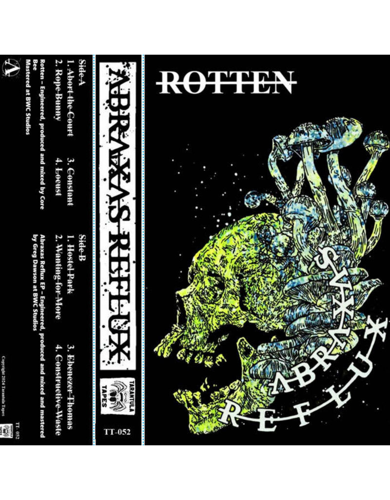Tarantula Tapes (CS) Abraxas Reflux - Rotten / Self-Titled (White Cassette)