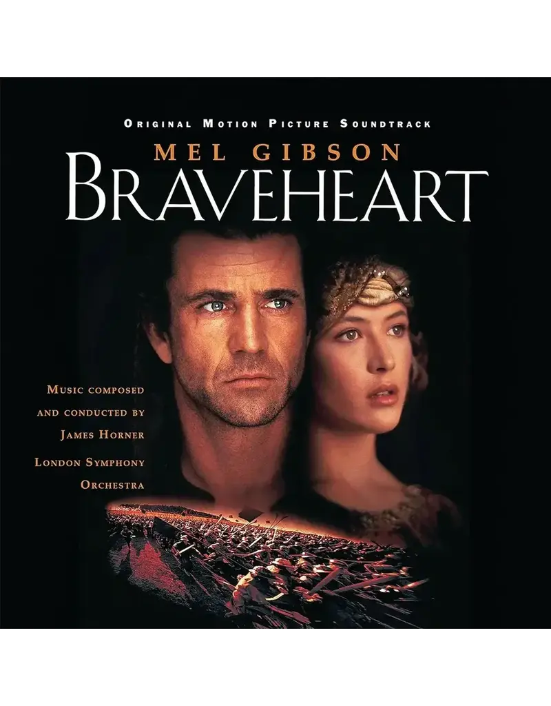 (LP) James Horner & The London Symphony Orchestra - Braveheart (Original Motion Picture Score) (30th Anniversary Blue/Black Stripe Vinyl) [2LP]