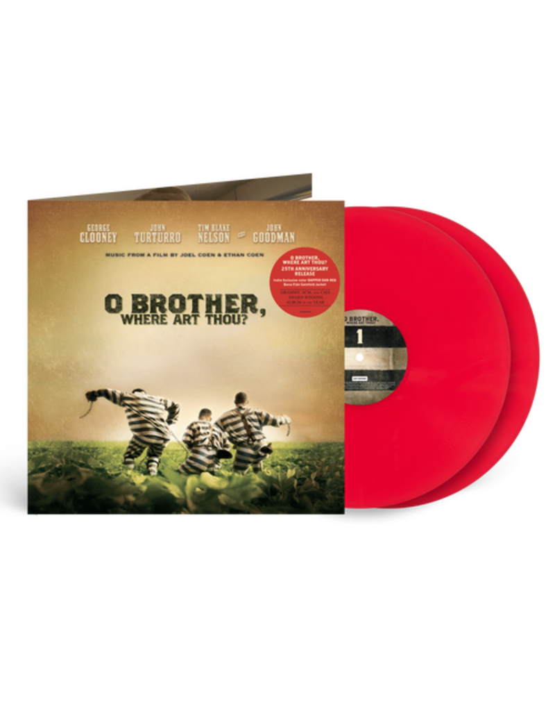 Lost Highway (LP) Various Artists - O Brother Where Art Thou (Original Soundtrack) (25th Anniversary Edition) [Indie Exclusive Red Vinyl] [2LP]