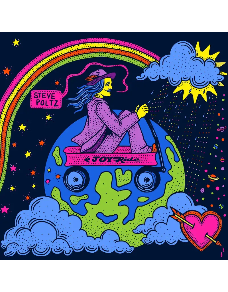 (LP) Steve Poltz  - JoyRide – (Limited Edition Pink Swirl Vinyl)