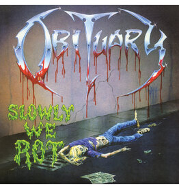 (LP) Obituary - Slowly We Rot (Limited Corpse Blue with Blood Splatter Vinyl) (2026 Remastered Expanded Edition)