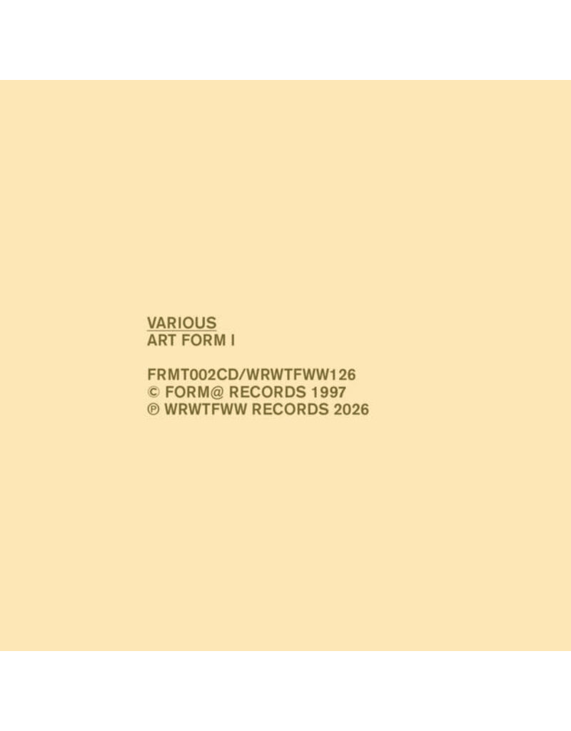 (LP) Various Artists - Art Form I (2LP)