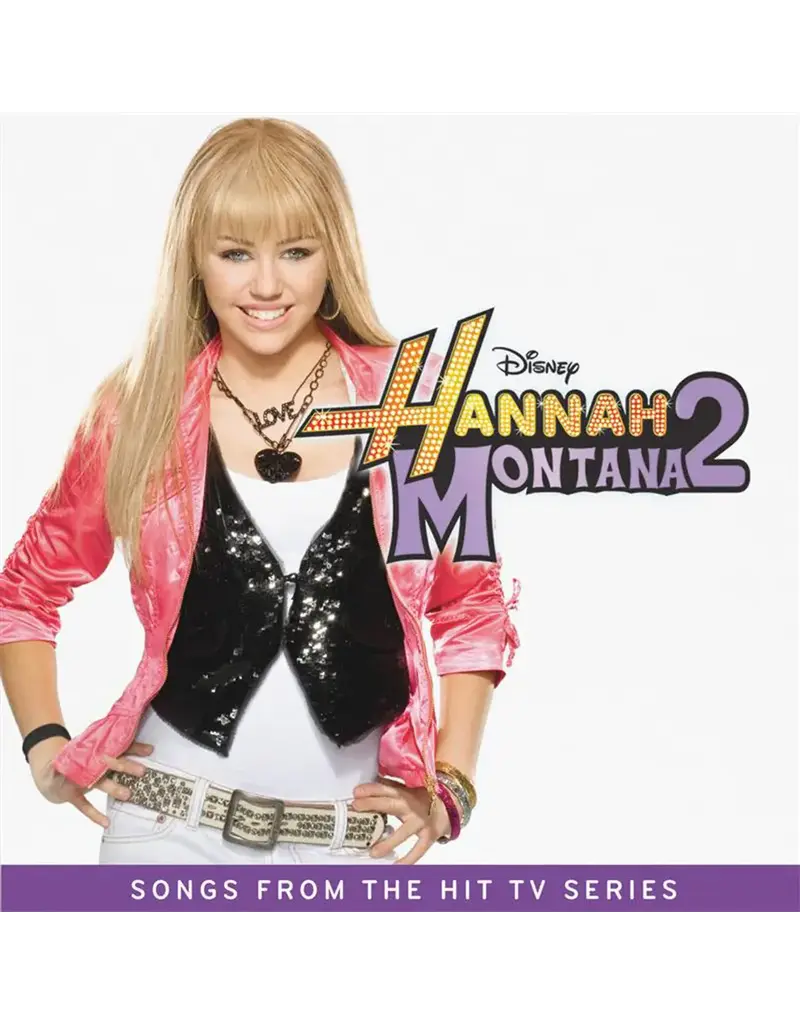 Disney (LP) Hannah Montana (Miley Cyrus) - Hannah Montana 2 (Songs From & Inspired by the TV Series) (Black & White Splatter Vinyl)