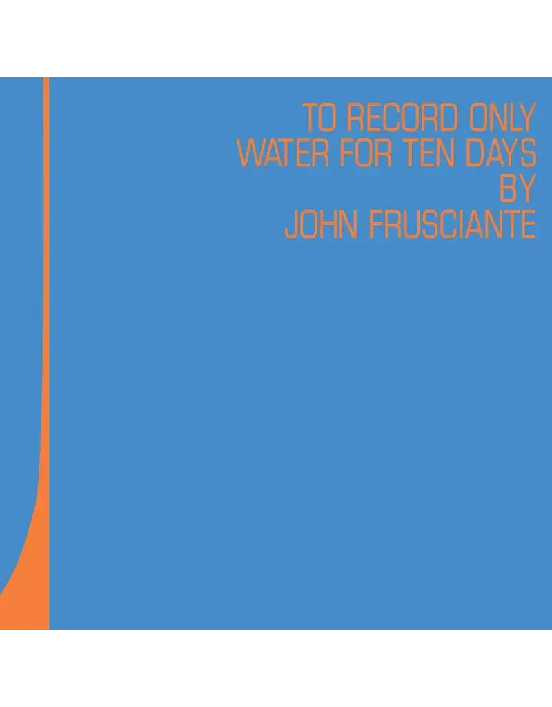 (LP) John Frusciante - To Only Record Water For Ten Days (2LP) (RSD26)