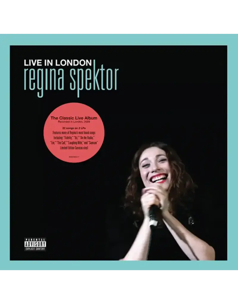 (LP) Regina Spektor - Live In London (Limited Edition Curacao Blue Vinyl) (2LP) [2025 Reissue]
