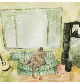 (LP) Awakebutstillinbed - what people call low self-esteem is really just seeing yourself the way that other people see you (Forest Green & Sea Glass Split Vinyl) (2026 Repress)