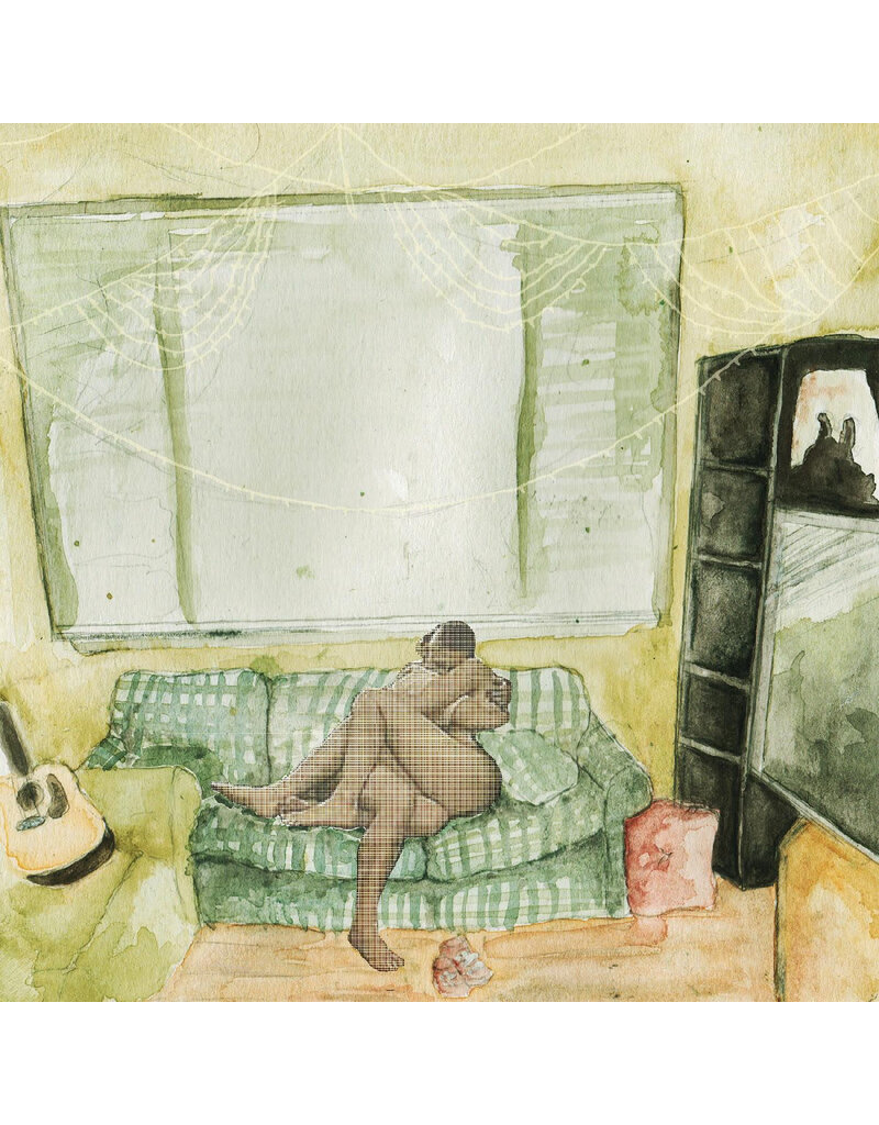 (LP) Awakebutstillinbed - what people call low self-esteem is really just seeing yourself the way that other people see you (Forest Green & Sea Glass Split Vinyl) (2026 Repress)