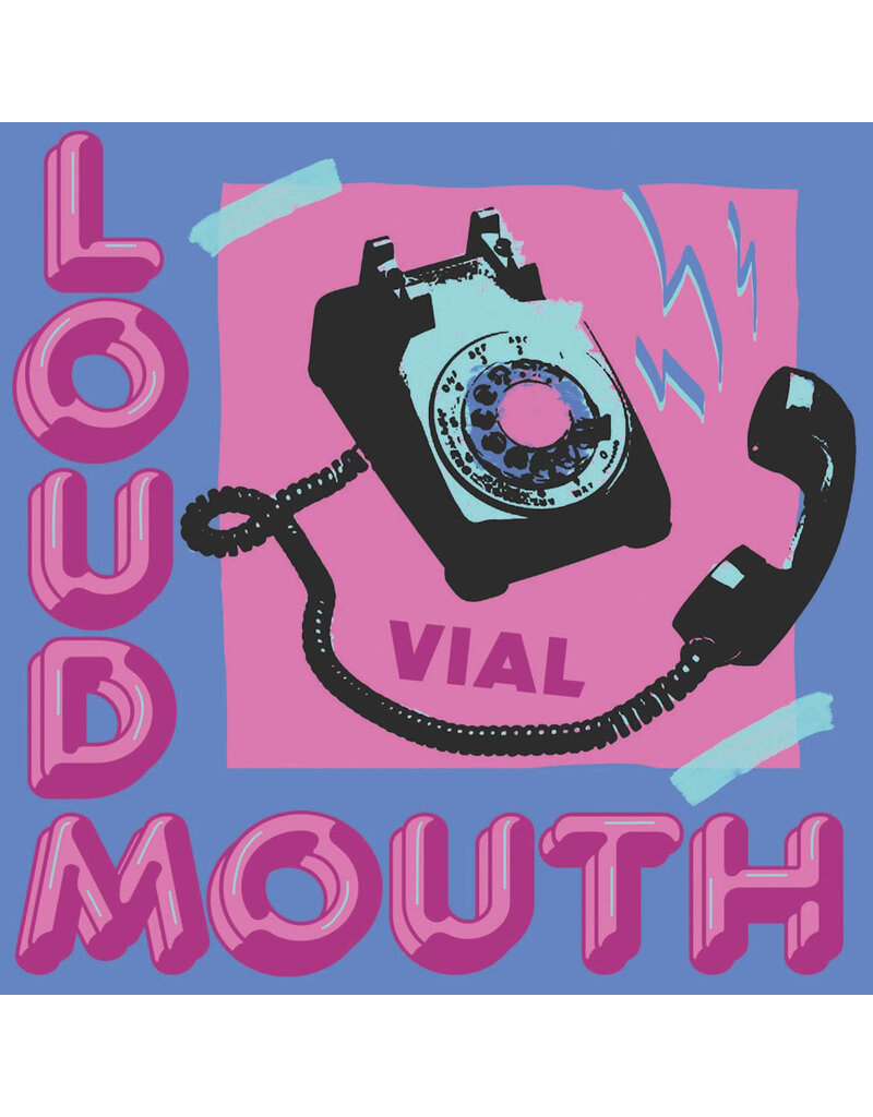 (LP) VIAL -LOUDMOUTH (Ice Blue with Aqua Blue Spokes Vinyl)