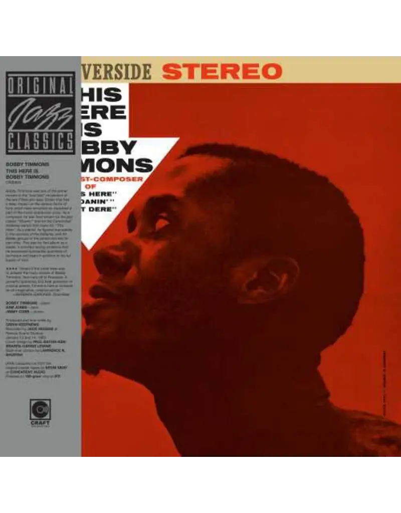 Concord Jazz (LP) Bobby Timmons - This Here Is Bobby Timmons (Original Jazz Classics Series)