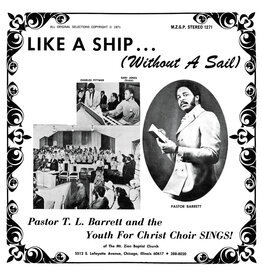 (LP) Pastor T.L. Barrett & The Youth For Christ Choir - Like A Ship (Without A Sail) (Splatter Vinyl)