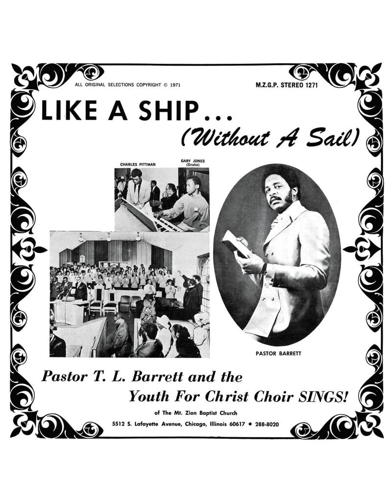 (LP) Pastor T.L. Barrett & The Youth For Christ Choir - Like A Ship (Without A Sail) (Splatter Vinyl)