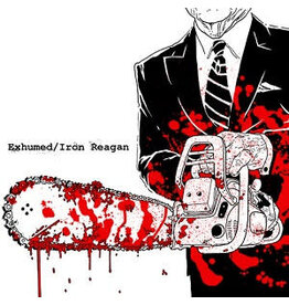 (LP) Exhumed / Iron Reagan - Split (Limited Edition Blood Cloud Vinyl)