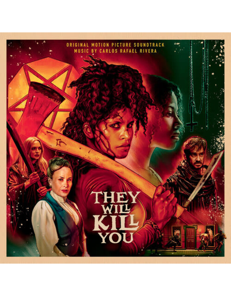 Waxwork Records (LP) Carlos Rafael Rivera - They Will Kill You (Original Soundtrack) (Satanic splatter coloured vinyl)