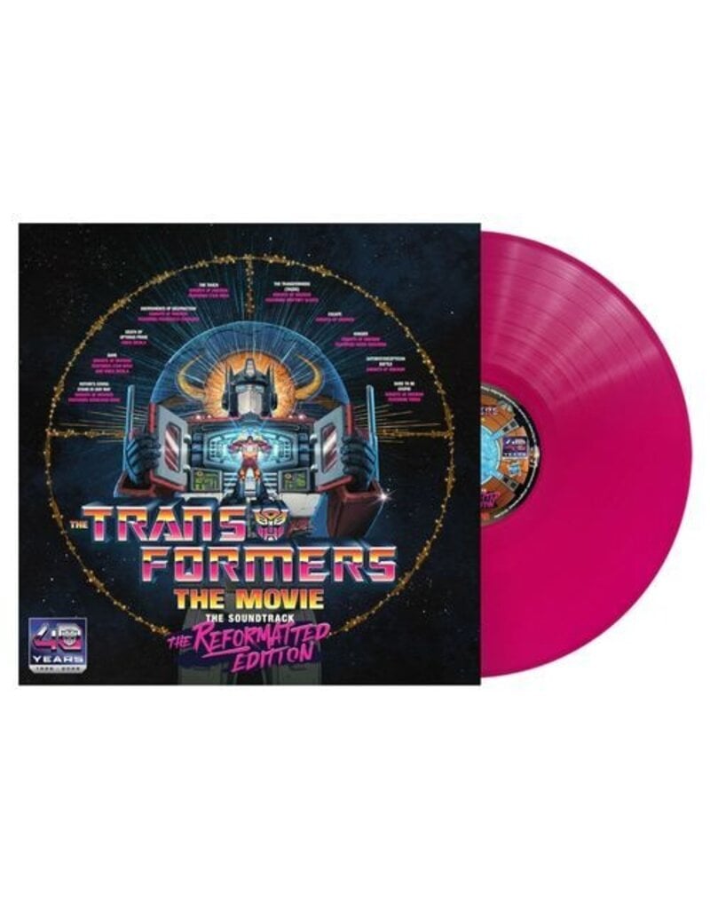 (LP) Transformers - The Movie, The Soundtrack, The Reformatted Edition (Energon Pink Vinyl)