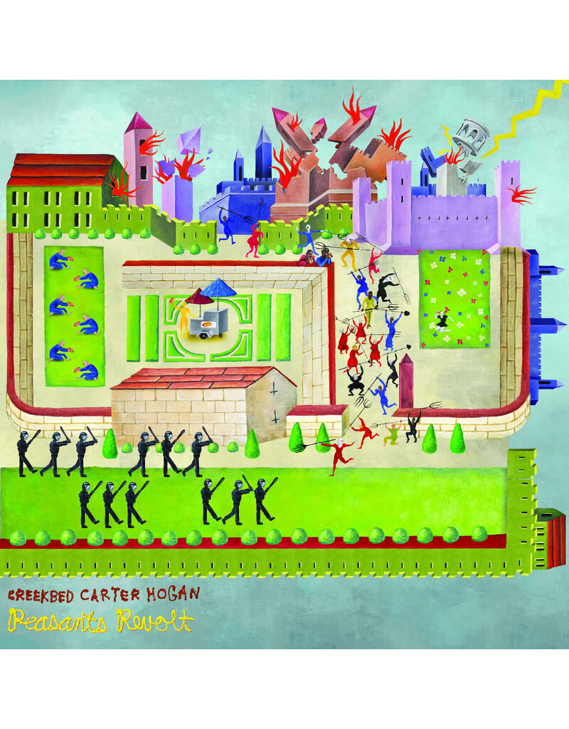 (LP) Creekbed Carter Hogan - Peasants Revolt (Indie Lime Green Vinyl, SIGNED by the ARTIST)