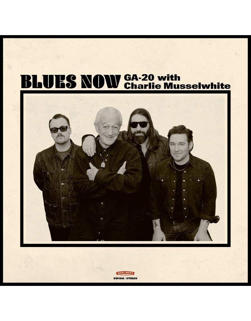 (LP) GA-20 with Charlie Musselwhite - BLUES NOW (Indie Red Splatter Vinyl W/Autographed Photo)