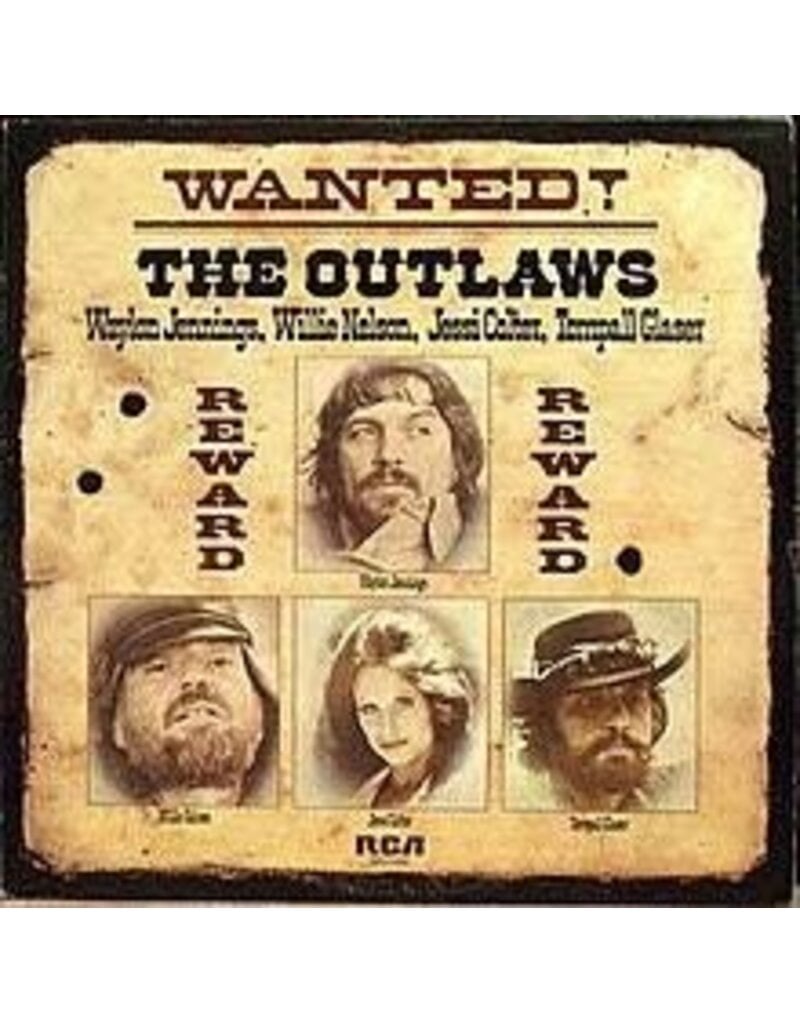 (LP) Waylon Jennings, Willie Nelson, Jessi Colter, Tompall Glaser - Wanted! The Outlaws (50th Anniversary) (Gold Coloured Vinyl)