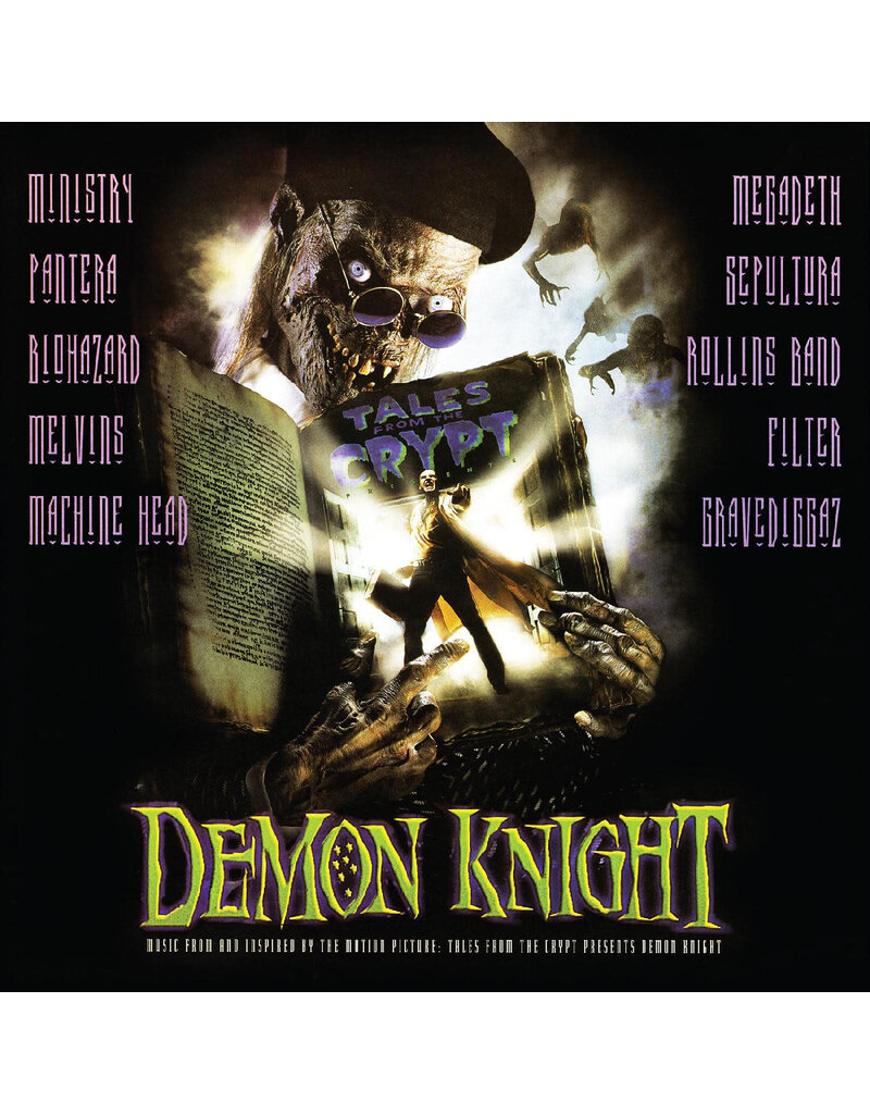 (LP) Various Artists - TALES FROM THE CRYPT PRESENTS: Demon Knight (Original Motion Picture Soundtrack) (Blue & White Cryptkeeper Halloween Splatter Vinyl)