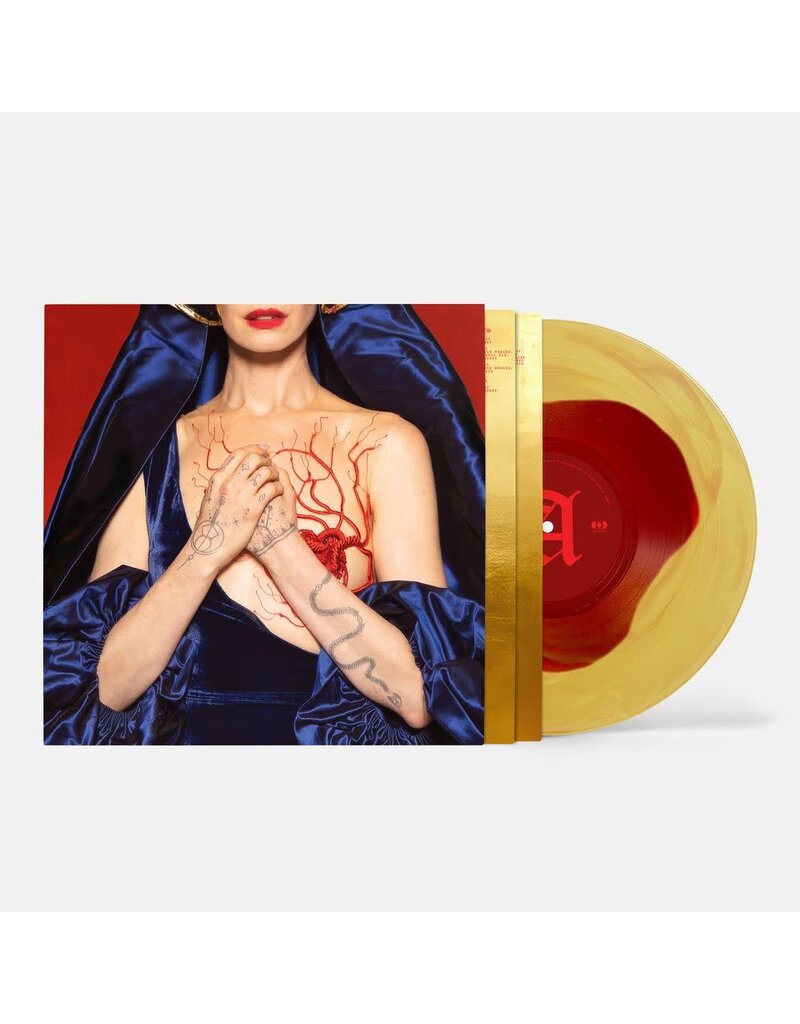 Virgin Records (LP) Anne Hathaway & Daniel Hart Mother Mary: Greatest Hits (Original Soundtrack) Crimson and Gold Vinyl