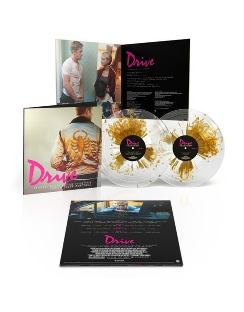 Lakeshore Records (LP) Cliff Martinez - Drive (Original Motion Picture Soundtrack) 15th Anniversary (2LP Gold Splatter On Clear Vinyl)