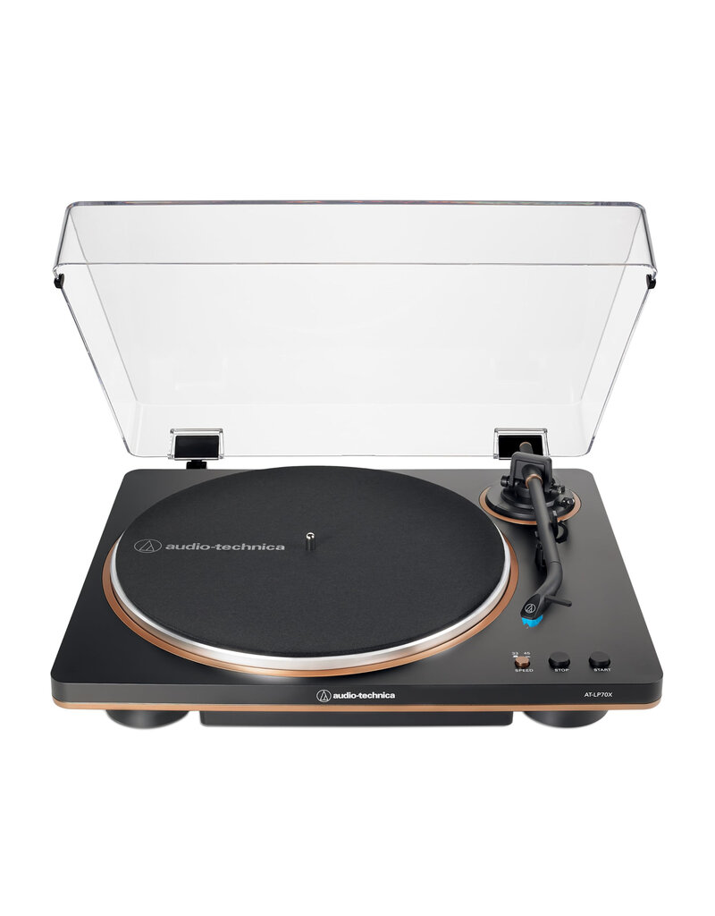 Audio Technica AT-LP70XBT-BZ Black w/ Bronze Trim Fully Automatic Bluetooth Turntable