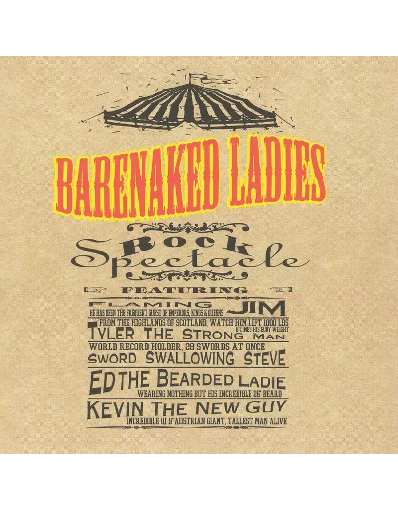 (LP) Barenaked Ladies - Rock Spectacle - 30th ANNIVERSARY (Orange Vinyl) (BF26)