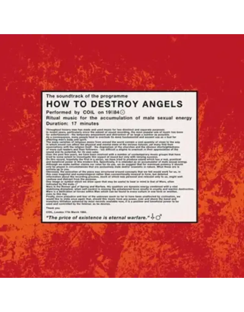 (LP) Coil - How To Destroy Angels (EP)