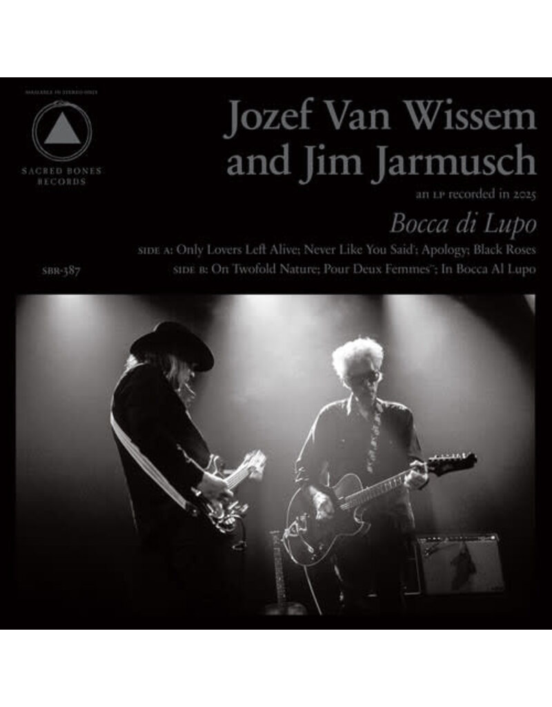 (LP) Jozef Van Wissem & Jim Jarmusch - Bocca di Lupo/Mouth Of The Wolf (2LP-cloudy clear vinyl)