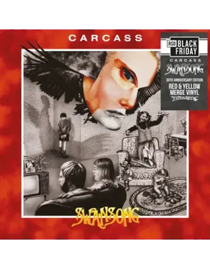 Earache (LP) Carcass -  Swansong (30th Anniversary) (Red and Yellow Merge Vinyl) (BF26