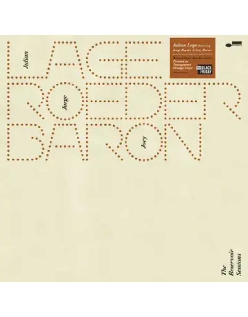 (LP) Julian Lage - The Reservoir Sessions (Clear Orange 12" Vinyl) (BF26)