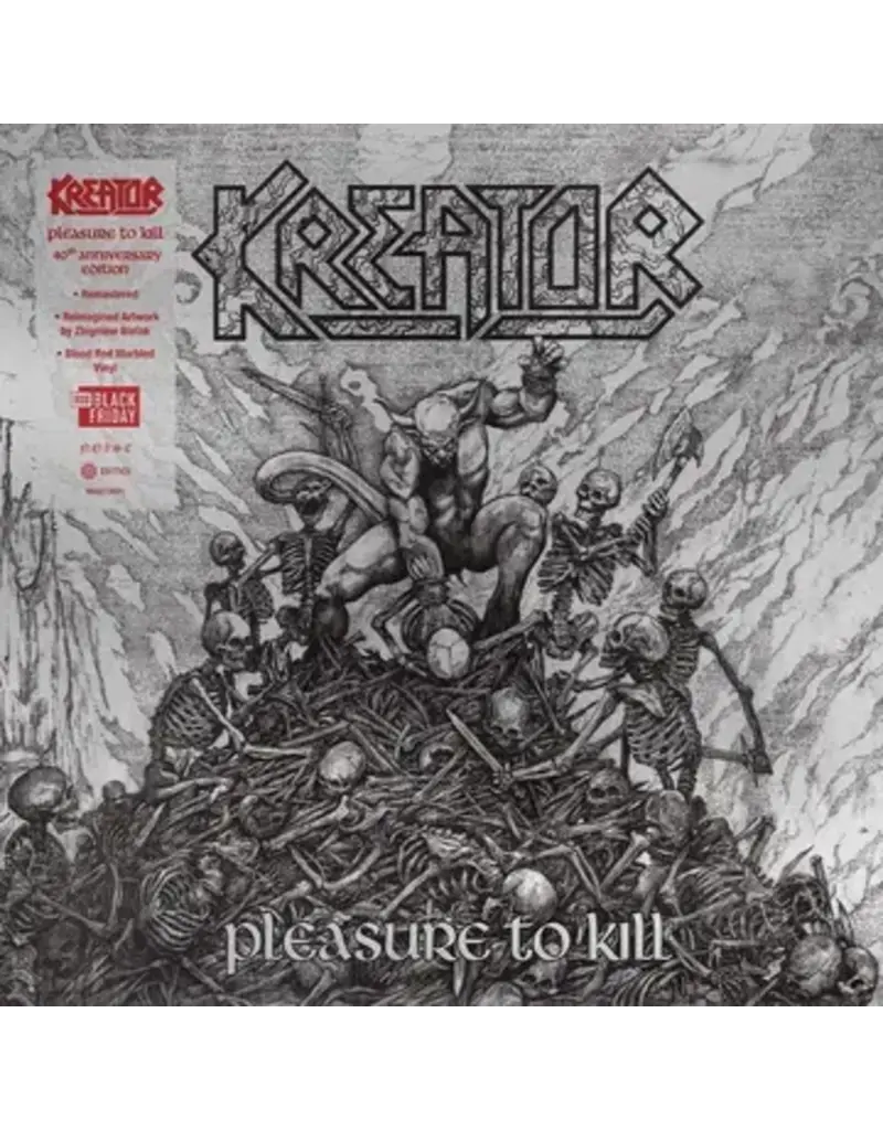 (LP) Kreator -  Pleasure To Kill (40th Anniversary) (Blood Red Marbled Vinyl) (BF26)