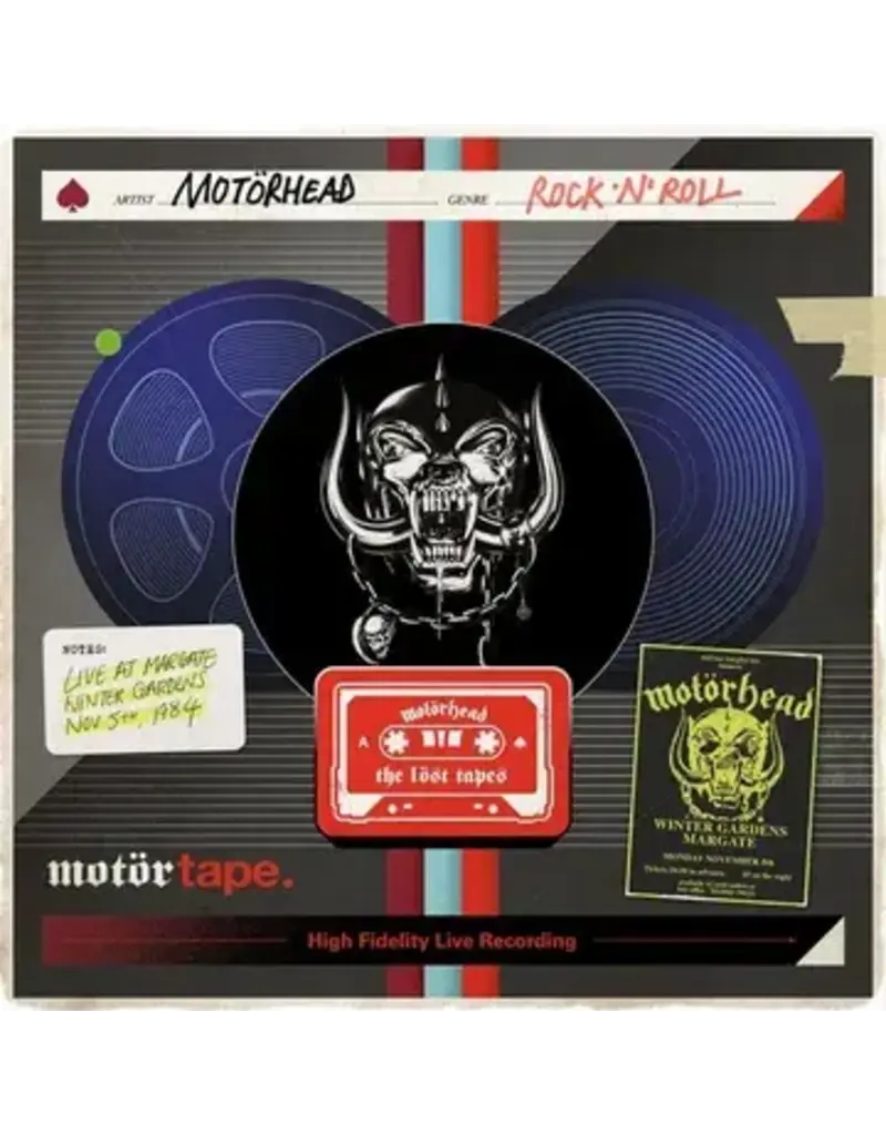 (LP) Motorhead - The Lost Tapes Vol. 8: Live At Margate (2LP-Aqua Blue) (BF26)
