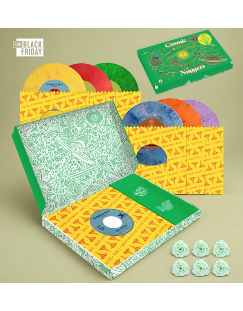 Craft Recordings (LP) Various - Jazz Dispensary: Cosmic Nuggets (6 x 7" Marbled Vinyl) (BF26)