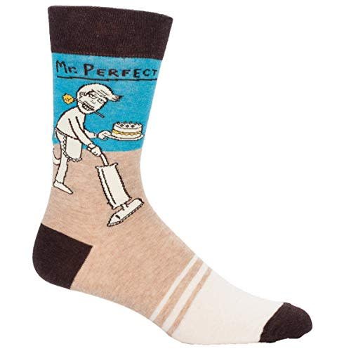 Funny Here Comes the Trouble Gift Cotton Blue Q Women/'s Crew Socks Novelty