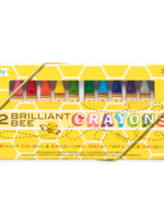 Ooly Brilliant Bee Beeswax Crayons - Set Of 12