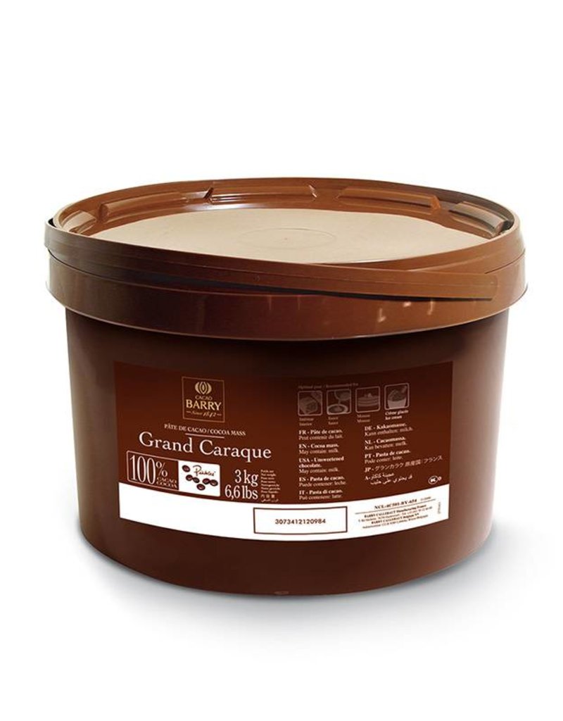 Cacao Barry Grand Caraque 100 3kg Ncl 4c501 By 654 Pastry Depot