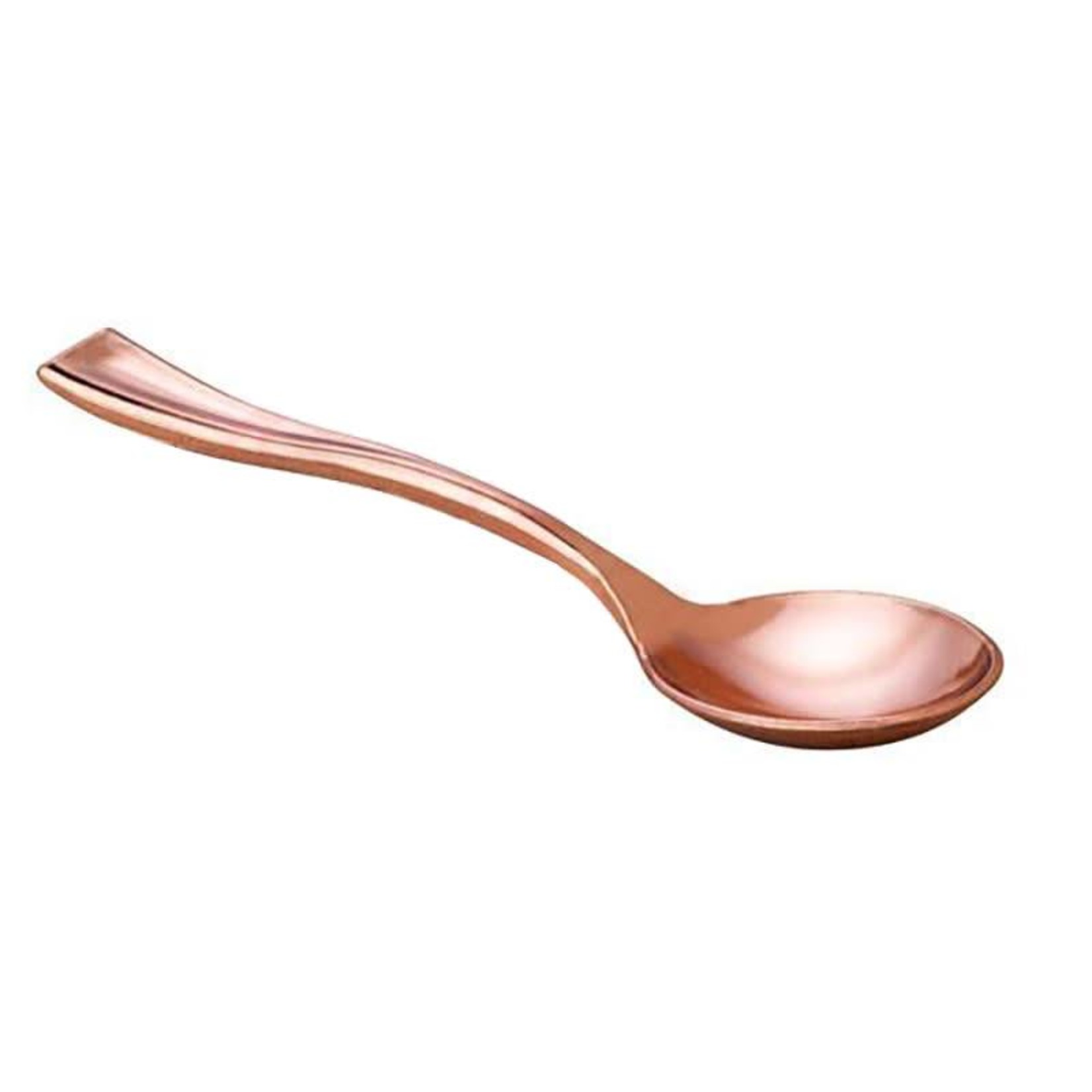 Sweet Flavor Plasticware - Mini Spoon, Copper - 4'' (50ct), GS10100-S