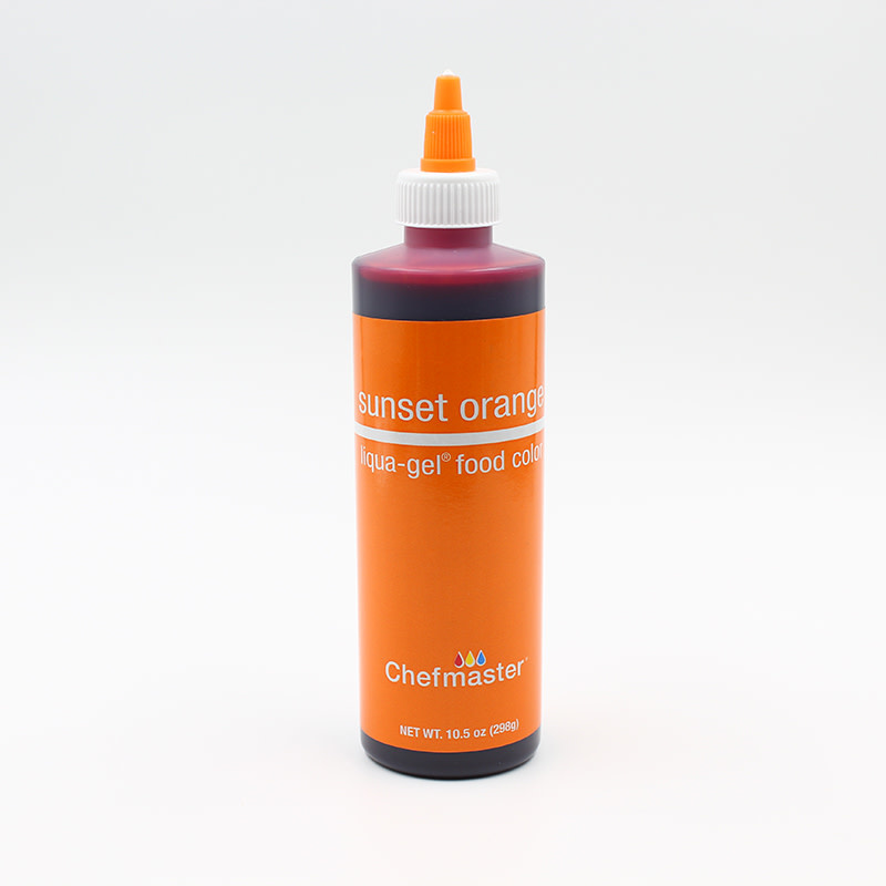 Natural Sunset Orange Liqua-Gel® Liquid Food Coloring 8 oz. - Sunset Orange  (Natural)