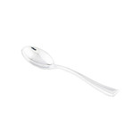 Sweet Flavor Plasticware - Mini Spoon, Silver - 3.9'' (50ct), CS50900-S