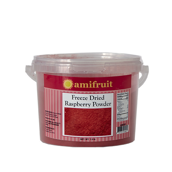 Amifruit Freeze Dried Raspberry Powder 1.5 lb - Pastry Depot