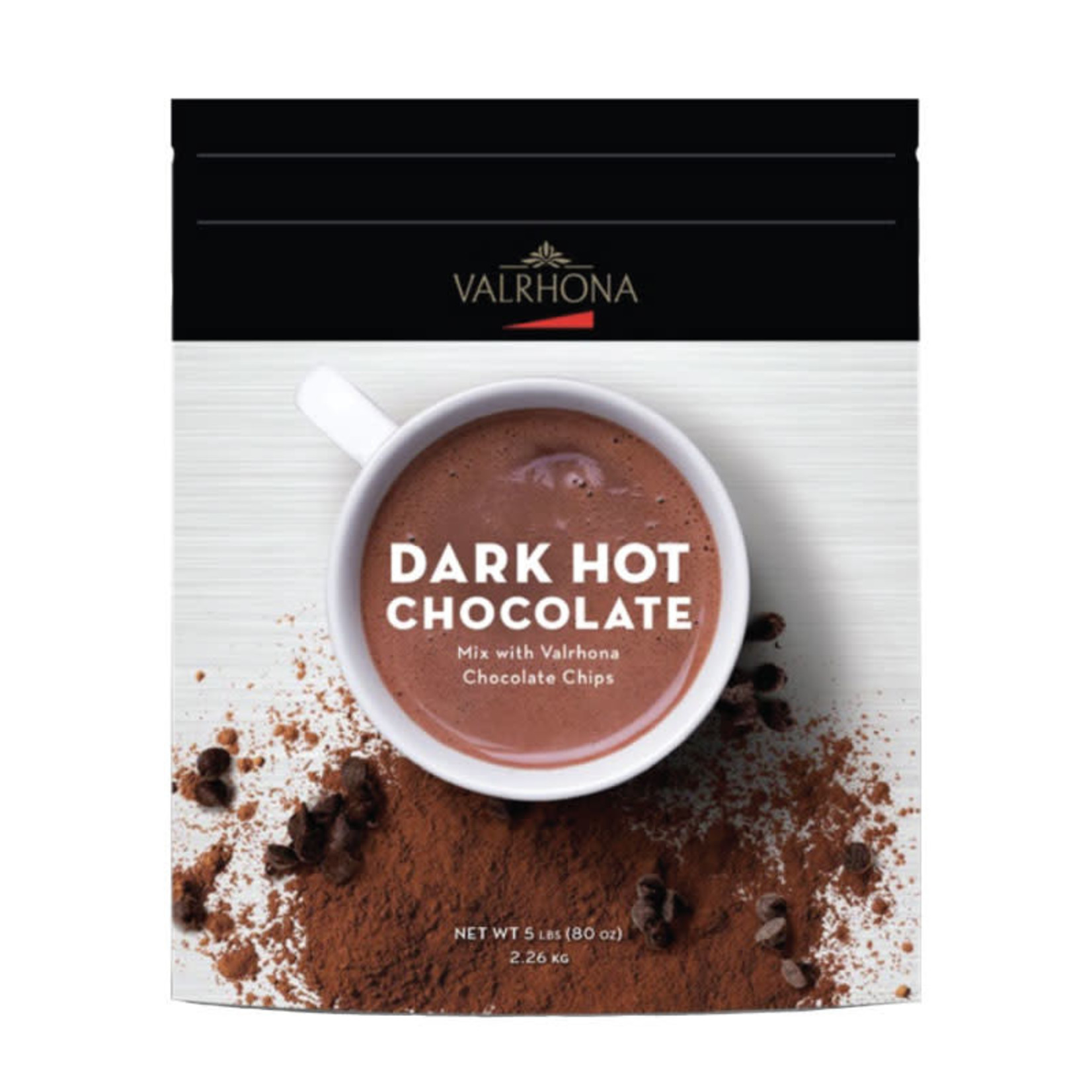 Valrhona Dairy-Free Dark Hot Chocolate Mix 5 lb - Pastry Depot